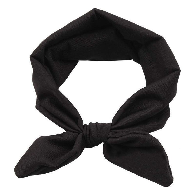 Yuyeran 4PCS Women Elastic Bow Hairband Adult Turban Knotted Bunny Ears Headband Headdress Hair Accessories Headwrap - Image 3